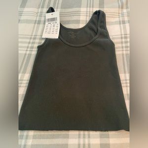 Brandy Melville Ribbed Tank, Dark Green, One Size, NEW w/ Tags